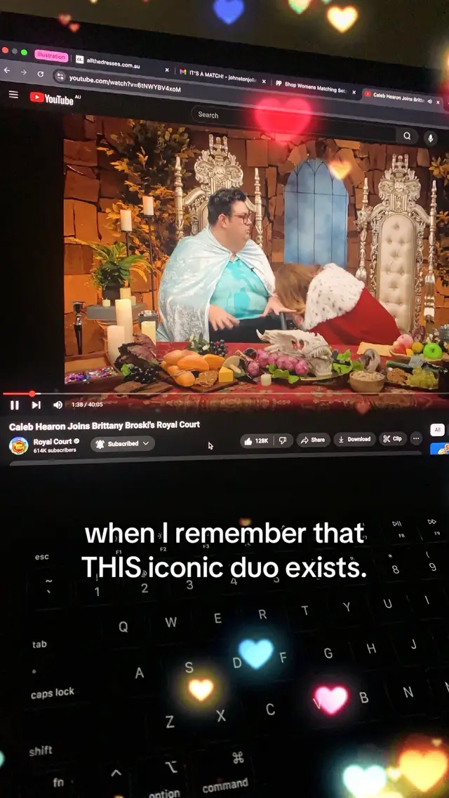 Can Caleb and Brittany please have their own podcast and constantly invite drew as well xx  #broski #calebhearon #royalcourtbrittanybroski #brittanybroski #sotrue 