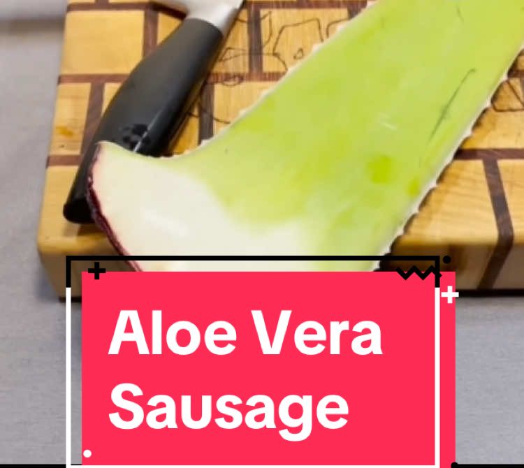 Aloe Vera Sausage #aloevera #sausage #aloeverasausage 