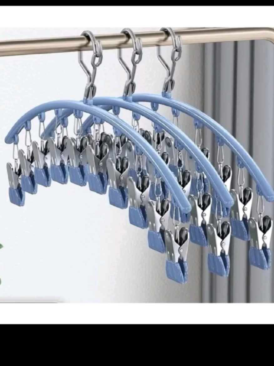 Combo 5 móc treo quần áo đa năng, kẹp inox tiện lợi, nt shop để được chọn màu nhé 🥰🥰🥰#trend #trend #xuhuong #phamhangshop1993 