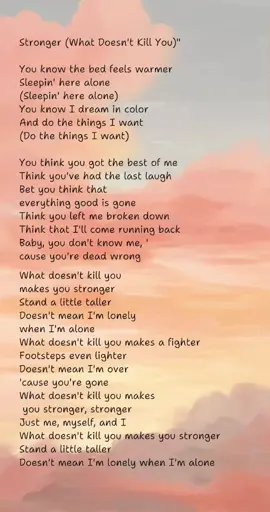 Stronger #kellyclarkson 