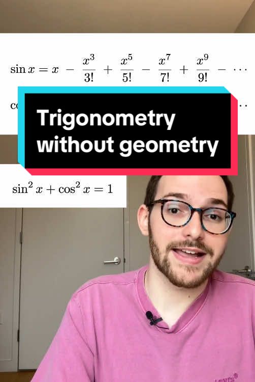 Trigonometry without geometry #math #calculus 