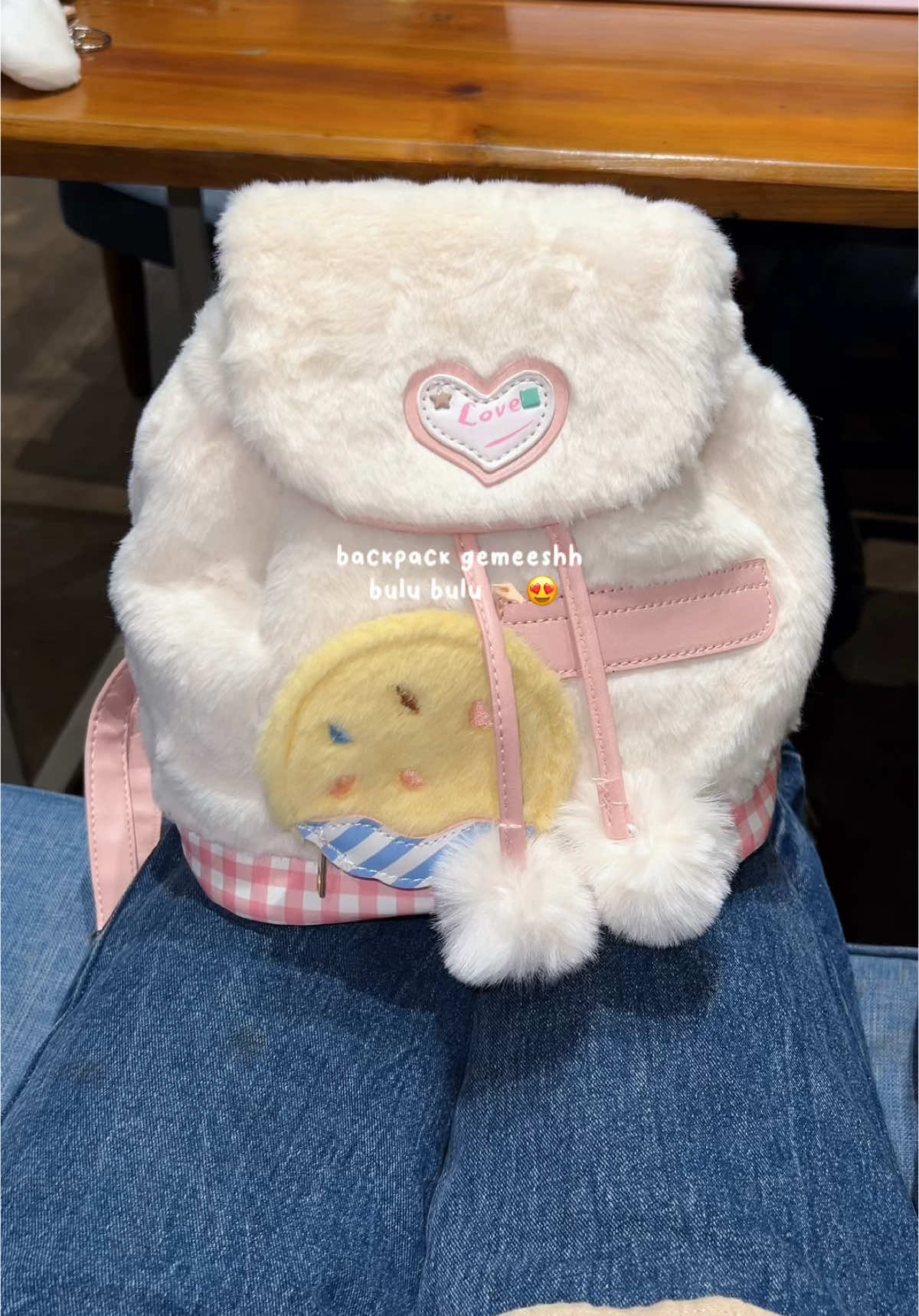 Overcute 🥹💖 #rekomendasitas #taswanita #backpack #minibackpack #ranselmini #ranselwanita #ranselbulu 