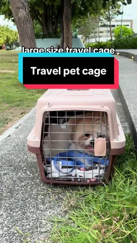 perfect to kapag magcocommute kayo with furbaby, gantong pet cage din ang allowed pag magttravel kayo sa barko or airplane :) #dogsoftiktok #shihtzu #petcage #travelcarrier #travelcage #petcarrier #fyp 