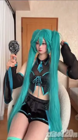 夜中にスタンプ無しバージョン🤫 #コスプレ #cosplay #初音ミク #初音ミクコスプレ 