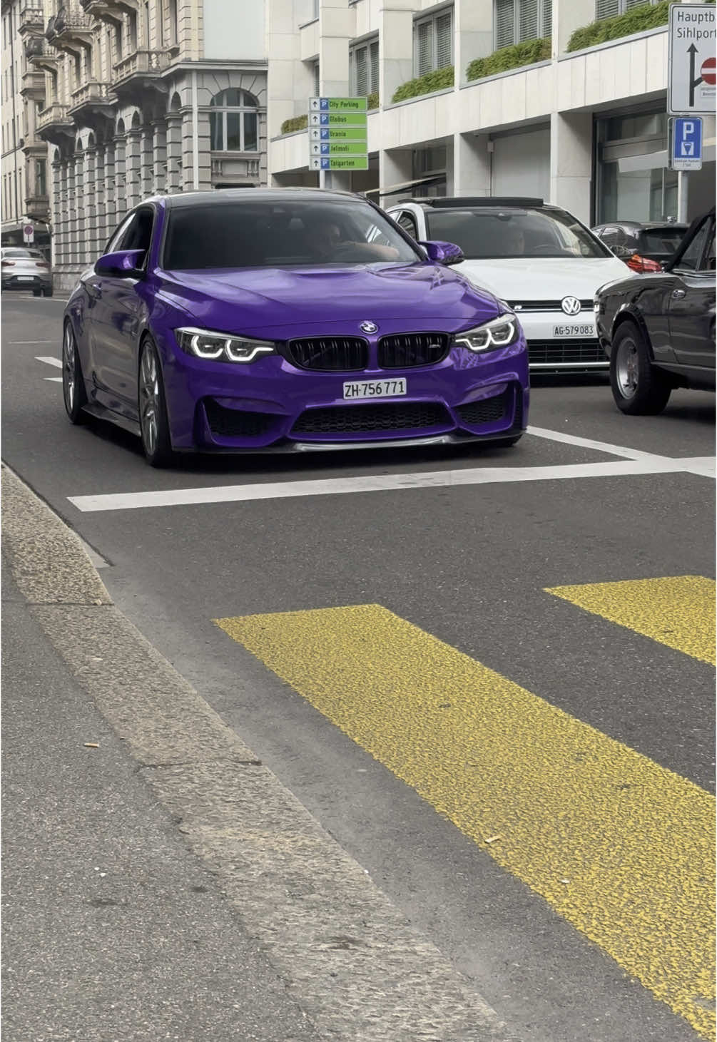 BMW in Zurich is the people's car #bmw #m3competition #m3csl #competition #fyp 