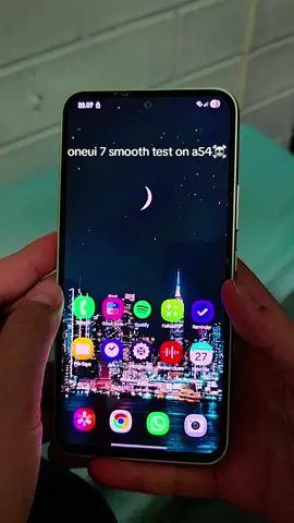 oneui 7 smooth test on samsung a54🤯☠️ #samsung #samsunga54 #oneui7 