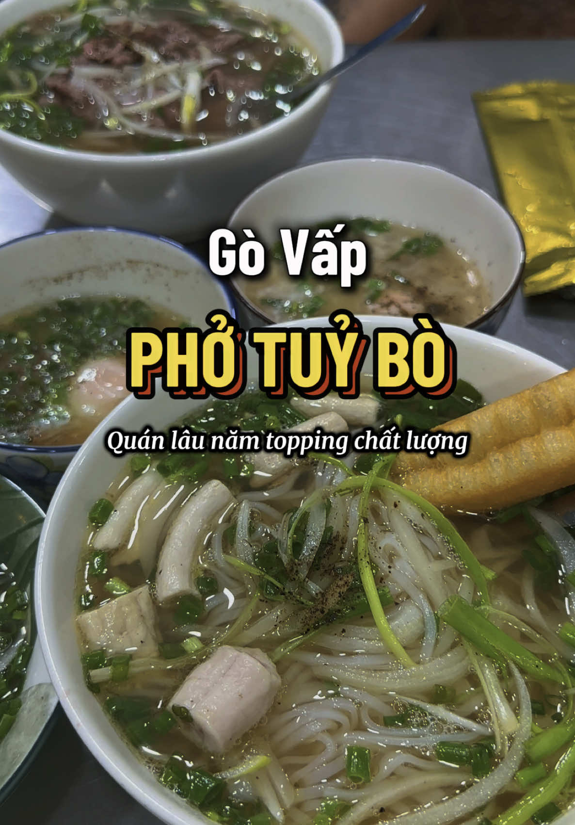 phở tuỷ bò đối diện Phúc Long Gò Vấp #govap #govapfood #homnayangi 