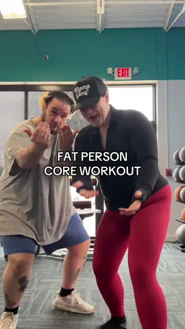 We approve this message! #nateandgrace #coreworkout 