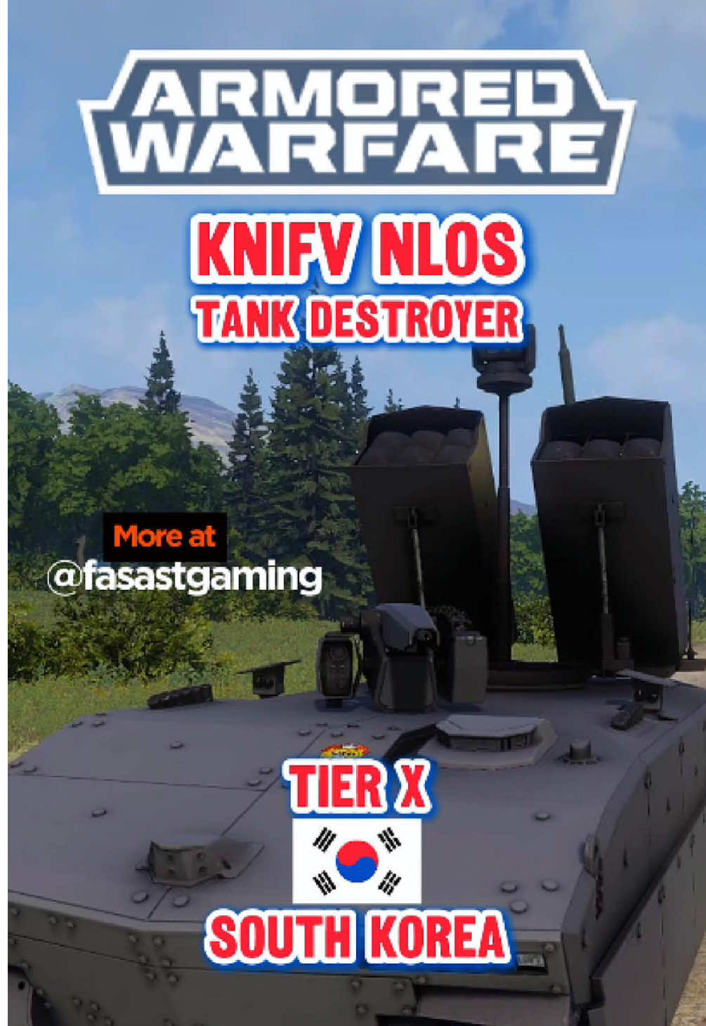 🇰🇷 Top Down | KNIFV NLOS | Tier X Tank Destroyer | Armored Warfare #armoredwarfare #tankgame #wargame #korea #foryou #gaming 