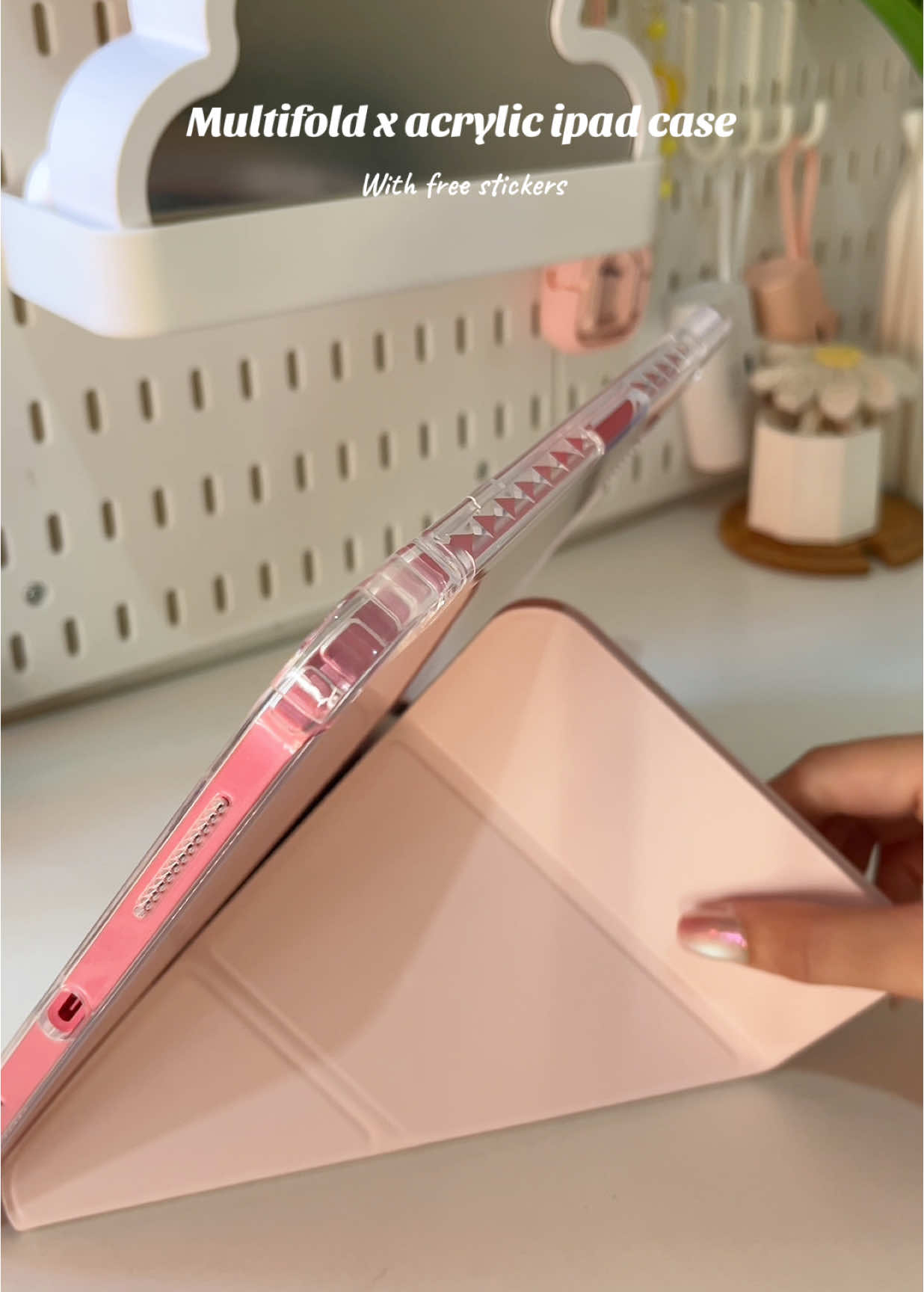 Ipad case for my 11th gen 💕✨ #acryliccase #ipadcase #a16case #multifoldipadcase 