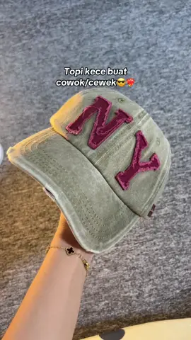 Topi kece buat cewek cowok😎 #topi #topibaseball #fyp 