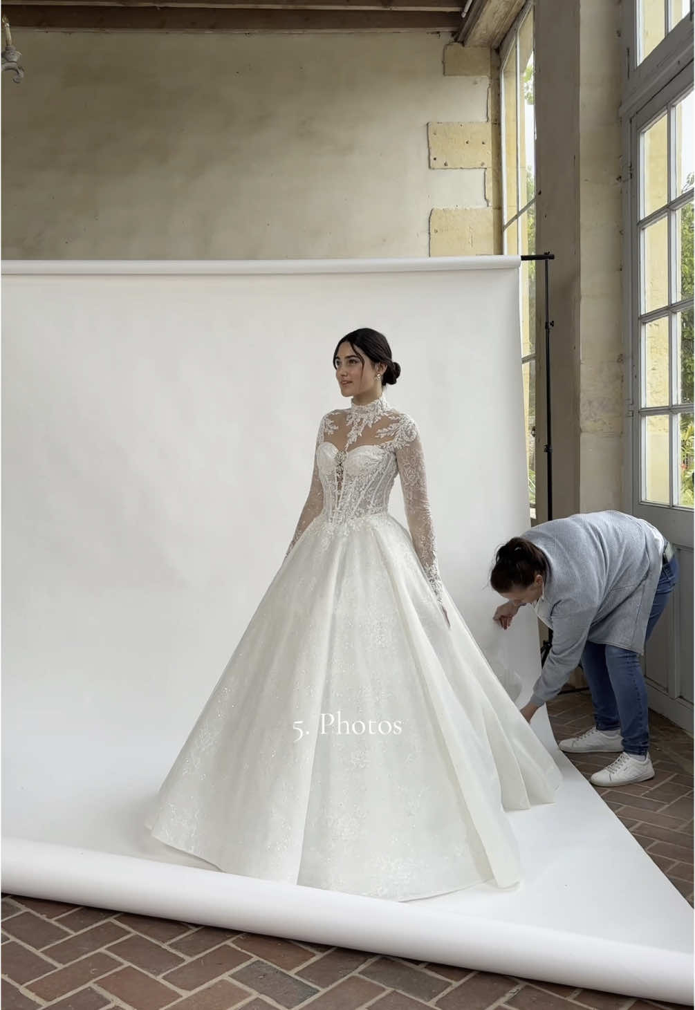 Une journée de modèle en 10 étapes 😇 #modele #mannequi #mariage #shooting #chateau #caen #etapes 