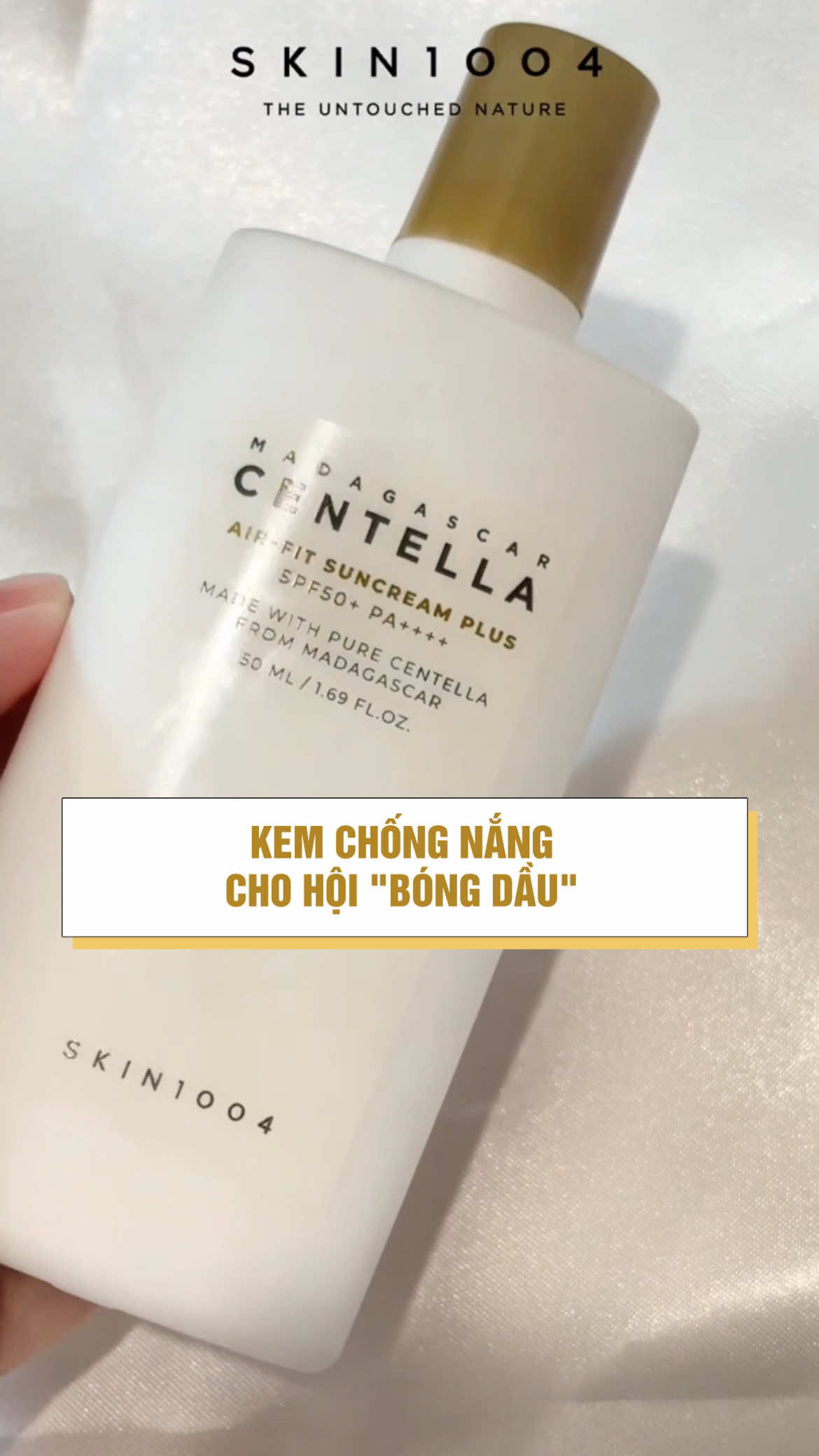 Kem chống nắng Nâng tông kiềm dầu must-try cho hội da “bóng dầu” #skin1004 #SKIN1004Vietnam #madagascar #centella #suncream 