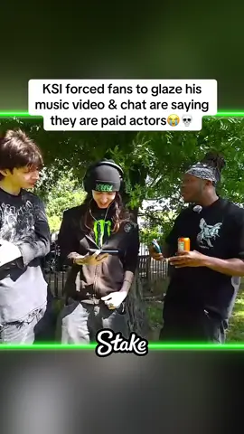 KSI forced fans to glaze his music video & chat are saying they are paid actors😭💀 #Ksi #jj #sdmn #sidemen #w2s #prime #youtube #mrbeast #loganpaul #boxing #jj #london #uk #irl #stream 