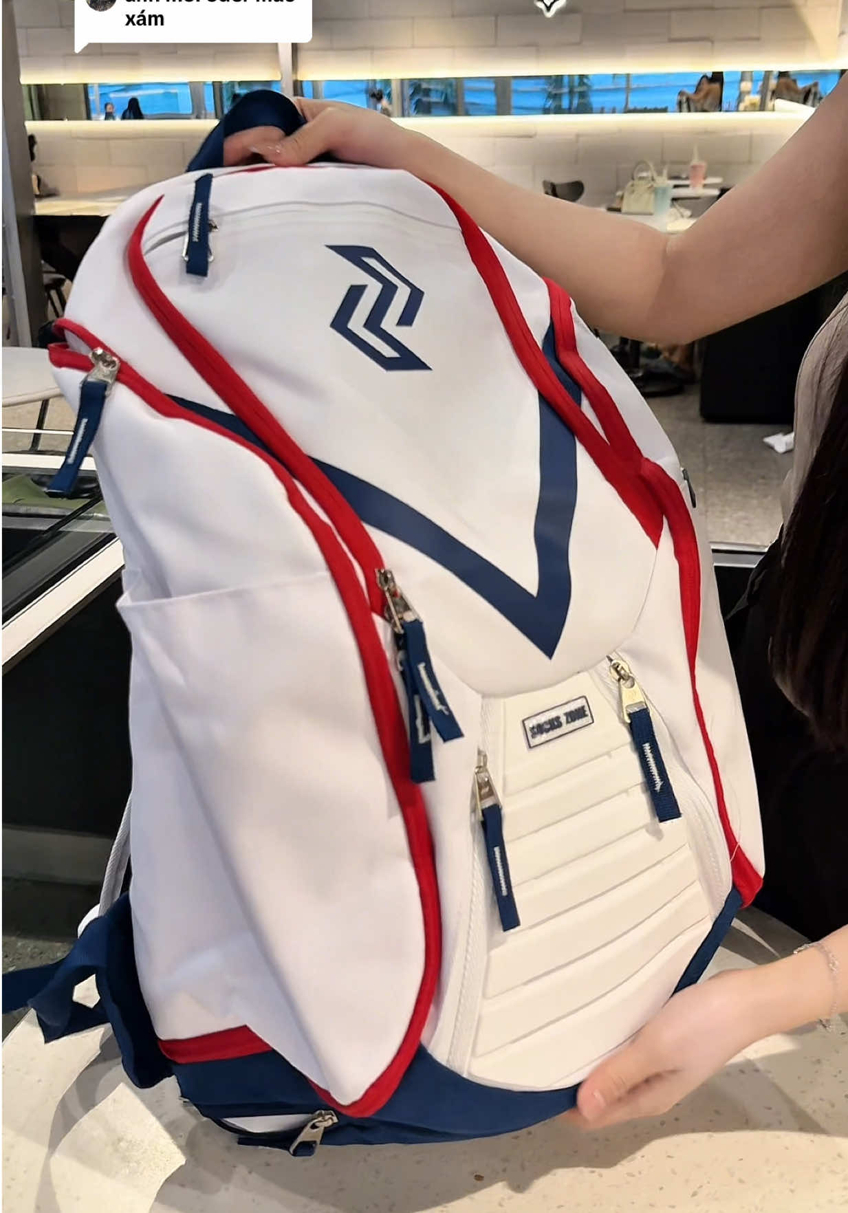 Trả lời @Seamen Dạ em cảm ơn anh nhé, balo thể thao nhiều ngăn quá tiện #balothethao #balo #lefight 