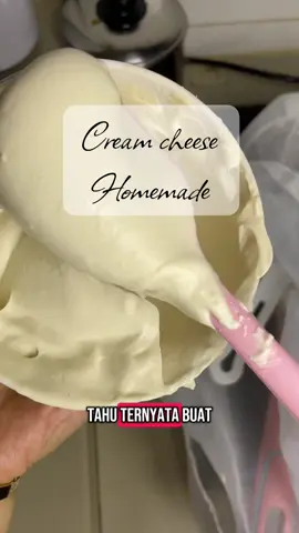 Cream cheese home made😭 Cuma 3 bahan: Susu fullcream 1 liter Garam 1/4sdt Air lemon 🍋 