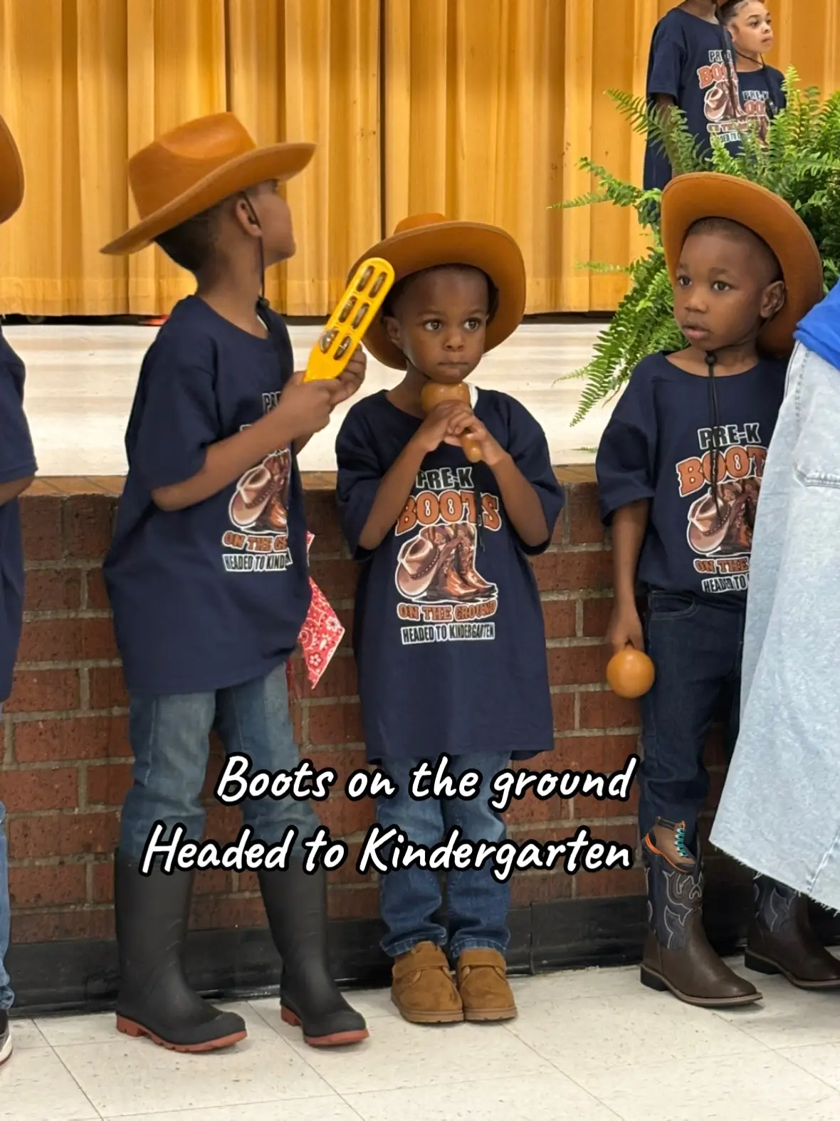 They are headed to Kindergarten. And this is the last ceremony 🙌🏾. Baby we made it!!!! 
