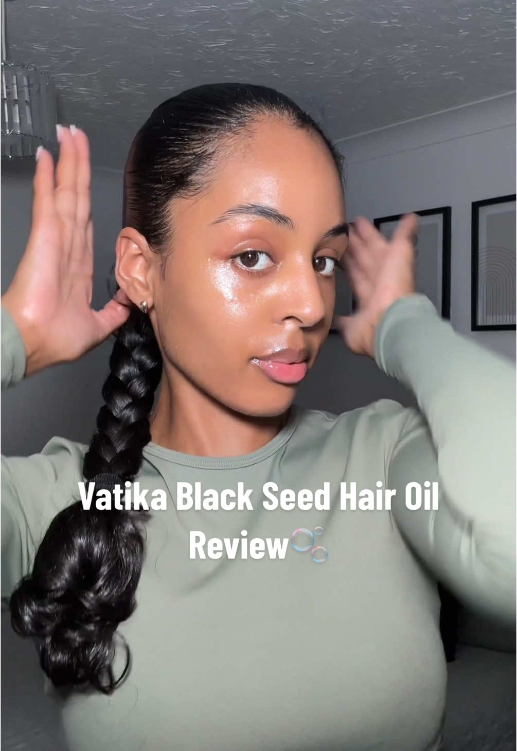 Vatika Black Seed Hair Oil🫧.  #vatika #hairtok #hair #hairoiling #haircareroutine #curlygirl #fyp #CapCut 