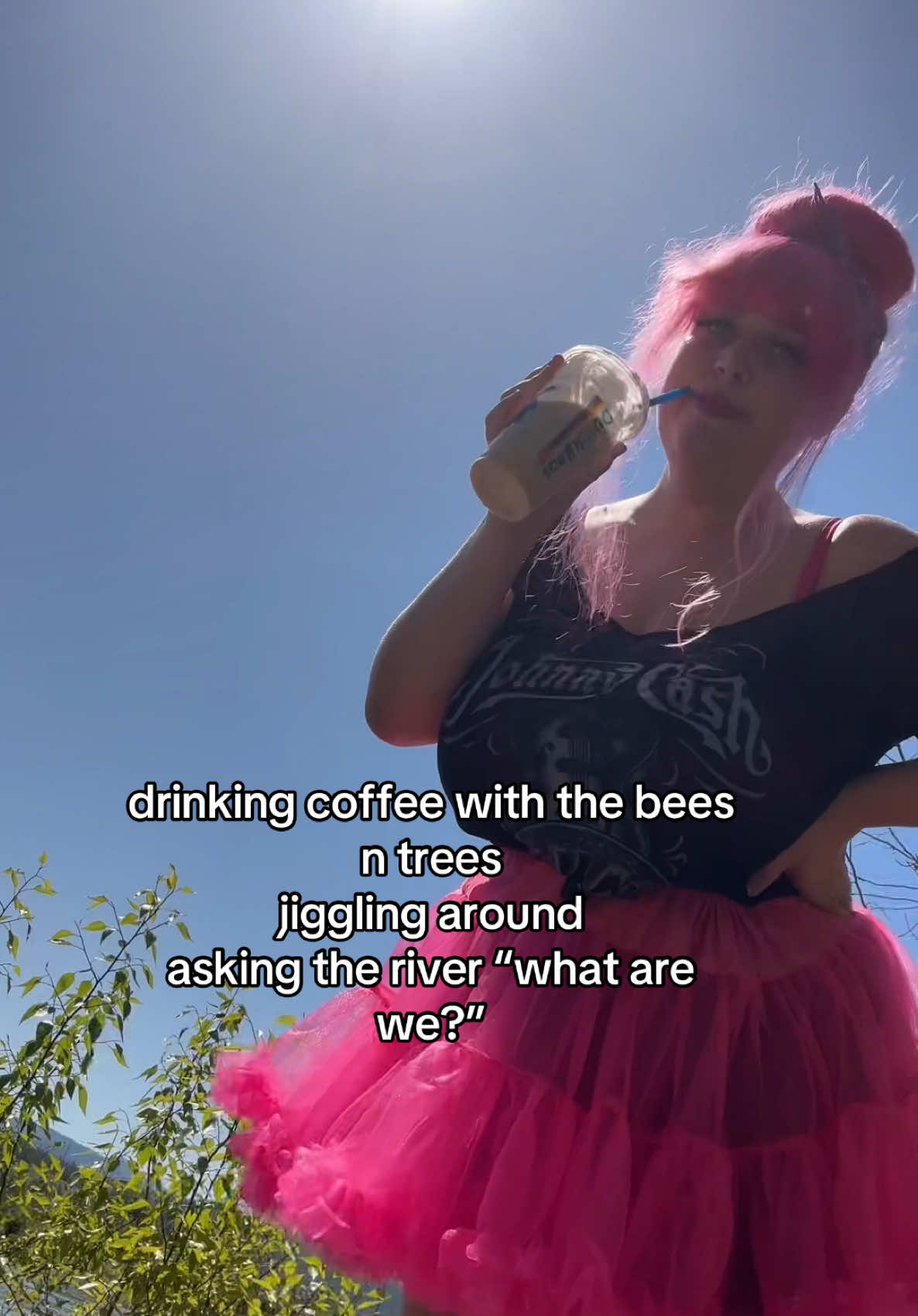 what I’ve been up to #river #nature #bees #trees #jiggling 