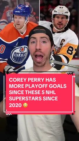 Corey Perry has a LOT more playoff goals than these superstars 😳 #hockey #NHL #nhlplayoffs #stats 