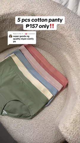 Replying to @Ms. D ✨🛍️ Balik cotton panties ulit ako! #cottonpanty #panties #underwear 
