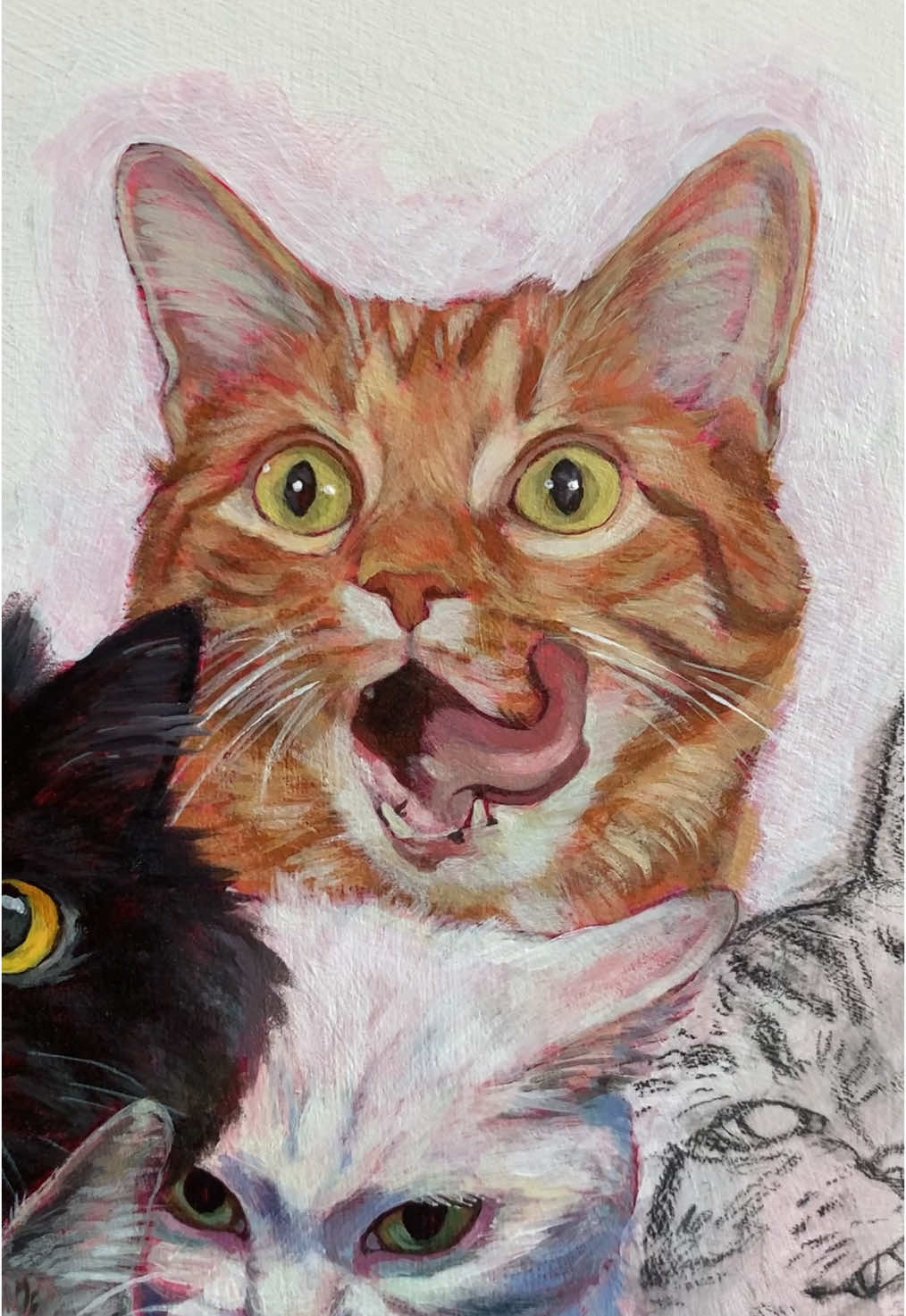 cat number 51! :3 I knew I had to paint this photo when I saw it @Abram Engle 