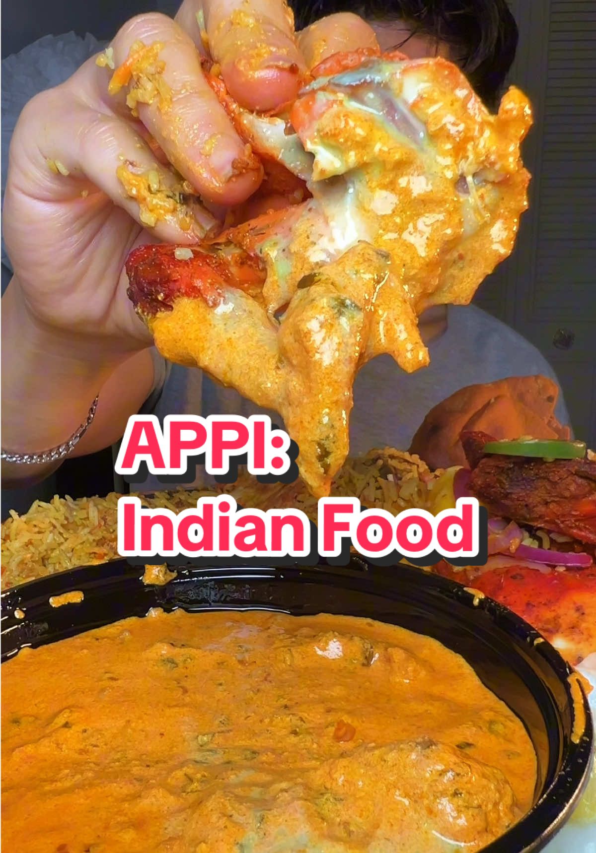 Happy #AAPI Month~  Indian food Today 🇮🇳  #indianfood #butterchicken #chickenbiryani #fypシ゚viral #mukbang #foodtiktok #foodasmr #Foodie 