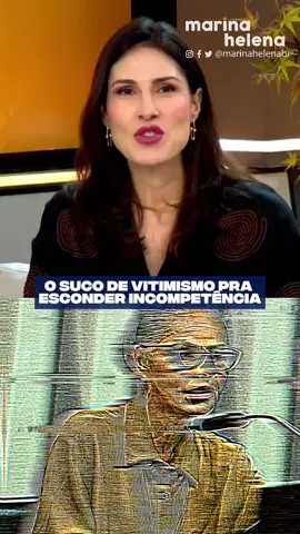 O que vimos ontem foi puro suco de Marina Silva: vitimização para fugir de perguntas incômodas sobre a própria incompetência.