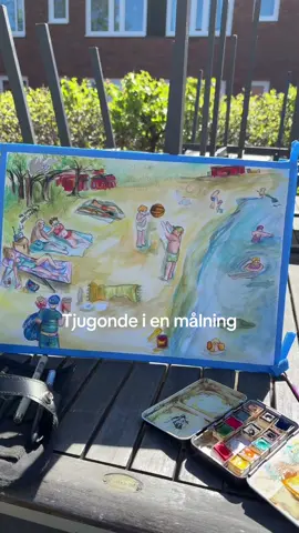 Notera gamen i trädet och krokodilen och barracudan 