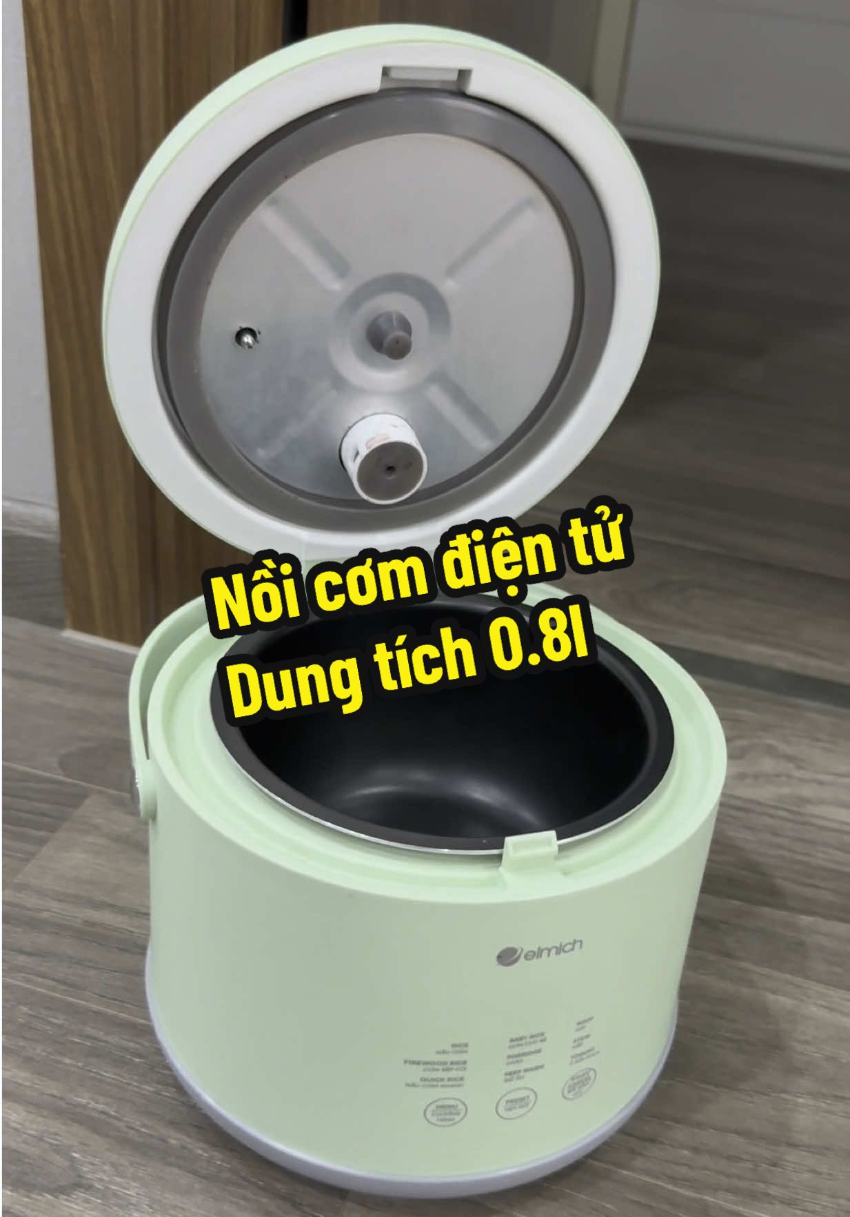 Nồi cơm nhỏ xinh yêu , nấu là mê #xh #giadung #elmich #noicom #noicomdien #noicomdientu 