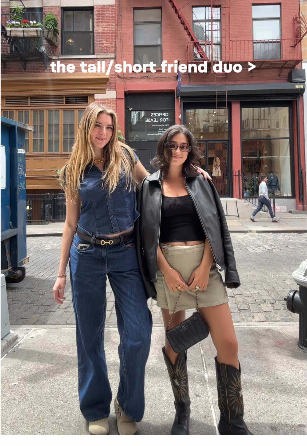 she reached things i can't @Lex   - top @Aritzia  jacket @Buck Mason  skirt @ZARA  boots @Golden Goose 