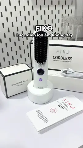 Làm thẳng tóc , mượt tóc tạo kiểu dễ dàng với lược điện không dây FIKO ✨ #unboxing #review #chamsoctoc #taokieutoc #luocdien #luocdienchaitoc #luocdienionam #luocdienfiko #fiko #xuhuong #fyp #viral 
