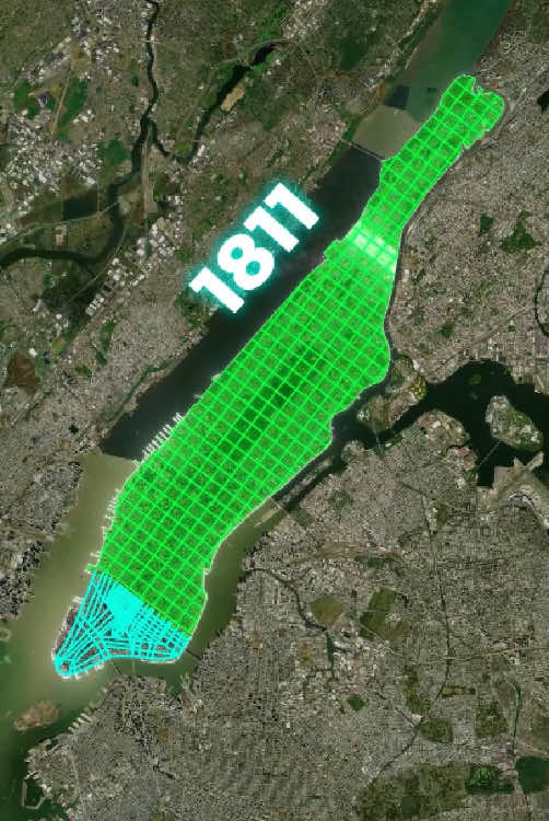 How the Streets of New York City Are Planned. #newyorkcity #manhattan #usa 