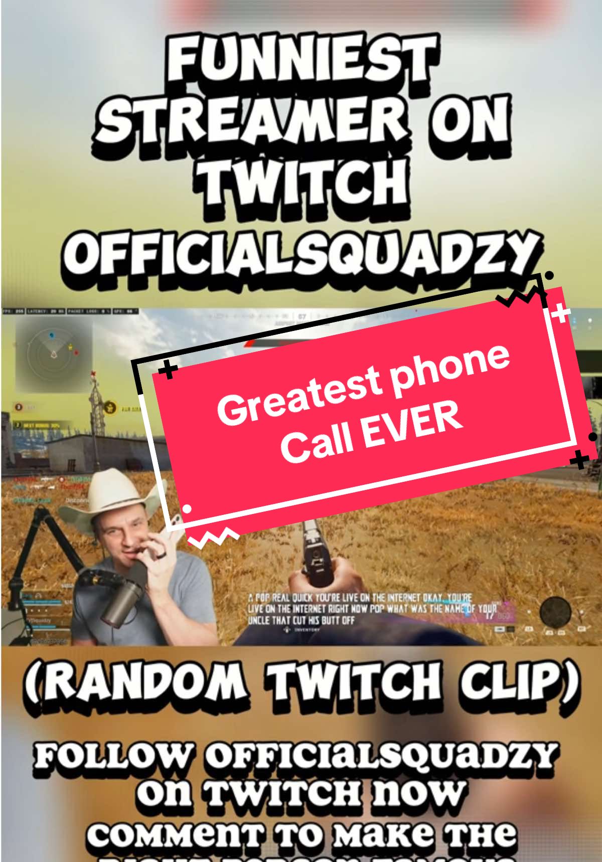 Shoutout Great Uncle Frenchy lmao #streamer #twitch #partner #warzone 