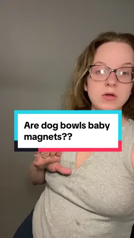 Why is it always the dang dog bowls??? #8monthsold #sahmlife #momhacks #babymusthaves 