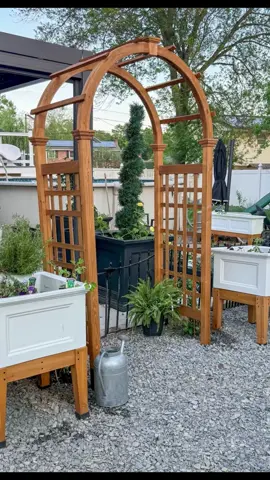#ad Looking for a way to simplify your gardening this year? Let me introduce you to the Mayne Fairfield Elevated Garden Bed Collection. I wanted something fashionable and functional that will not only help my plants thrive but sustain them if we go away for a day or two. I added two 48-in planters and two 24-in planters. I’ve filled them with  an assortment of herbs and favorites like snacking peppers and cherry tomatoes. I even planted a tea garden in one.  The planters are fade resistant, durable and made in the USA. They’re self-watering to nurture my plants and they even have overflow drainage. The best part is I can grow a garden in spaces I normally wouldn’t be able to, like right on my patio. Plus I can easily move them around if I ever want to change the patio or garden space. Overall, I’m in love with these new planters and can’t wait for my garden to grow. Visit https://us.gomayne.com  to find the perfect planters for your garden this year.  #fyp #foryoupage #foryourpage #gardentok #gardening #gardenproject #gardening101 #garden #gardeninghacks #gardeningtips #gardendesign #backyardvibes #backyardgarden #backyardgoals 