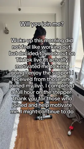 Woke up this Wednesday morning did not feel like working out, but did it anyway decided to do it on TikTok live had an amazing time #momsover40club  #workout  #fitathome #brandstrategy 