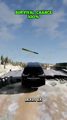 Chance of survival with different vehicles! #beamng #gameing #beamngcrashdrive #fyp 
