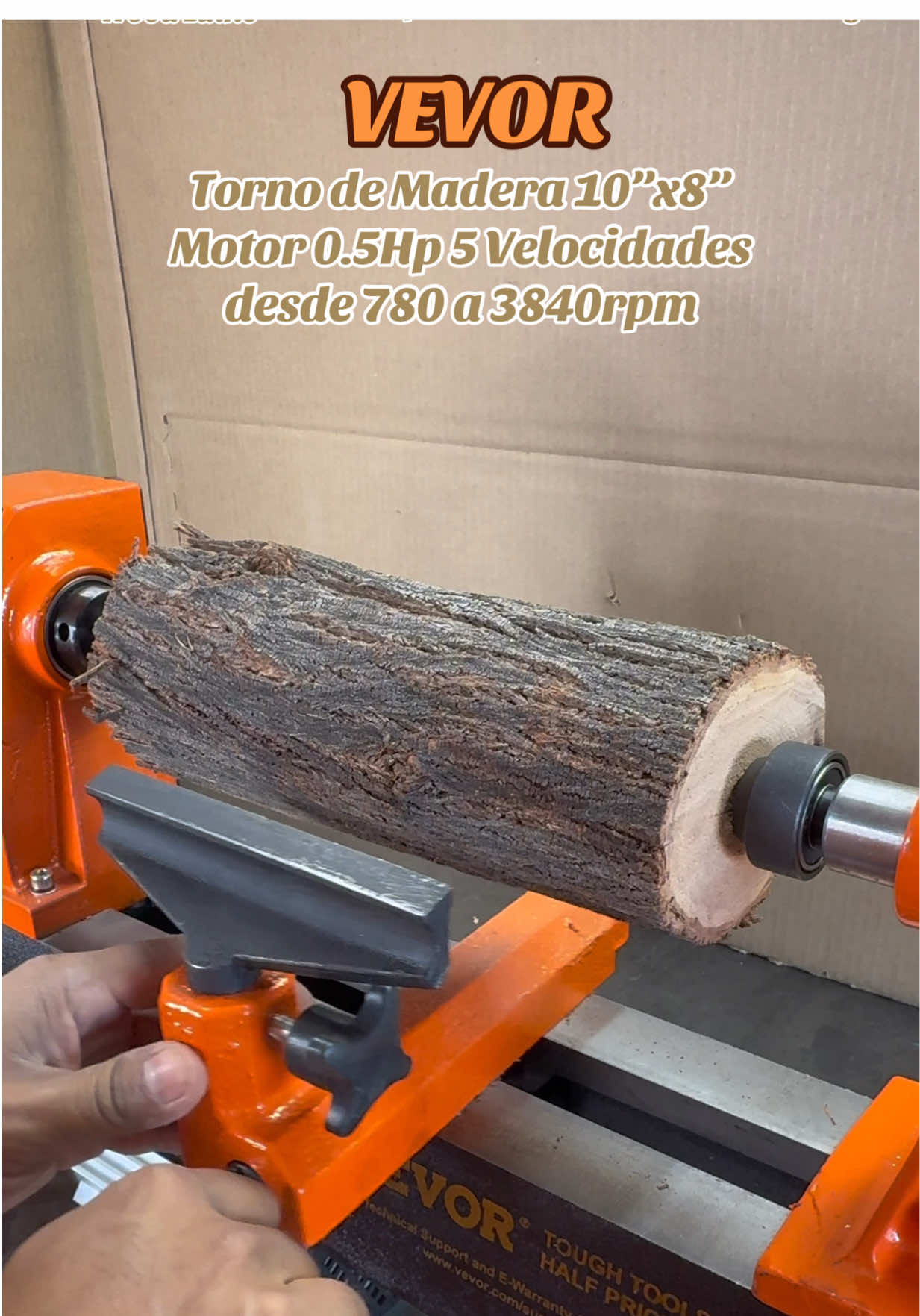 @Vevor_US torno de madera 10”x8” motor 0.5hp 5 velocidades desde 780 a 3840rpm para el taller de carpintería. #vevor #lathe #woodlathe #vevortools #carpenter #woodworking #torno #carpintero #carpintería #tool #powertools 