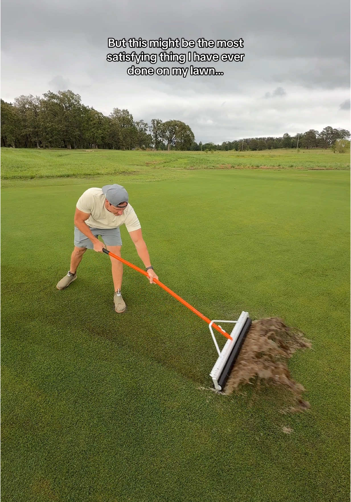 No way I was going to do a voiceover and ruin that Lawn ASMR. #lawnrenovation