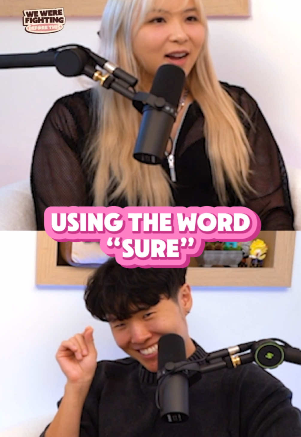 Use the word “sure” and unlock @Disguised Toast TED Talk. New episode is live, link in bio 🗯️🎙️💥 @yvonnie #wwfbt #wwfbtpodcast #disguisedtoast #yvonnie #podcastclips #toastandyvonne #fighting #clips 