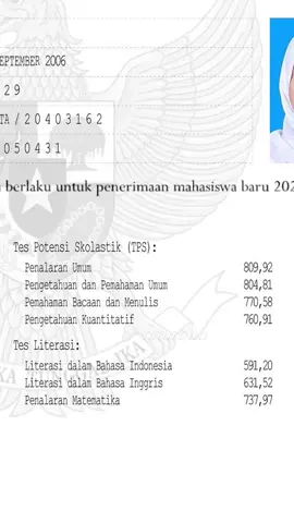 Replying to @el rata-rata akhir 729,55 🆒🆒🆒 thank u sudah berkhianat lbi #utbk2025 #snbt #lolosptn #jjptn 