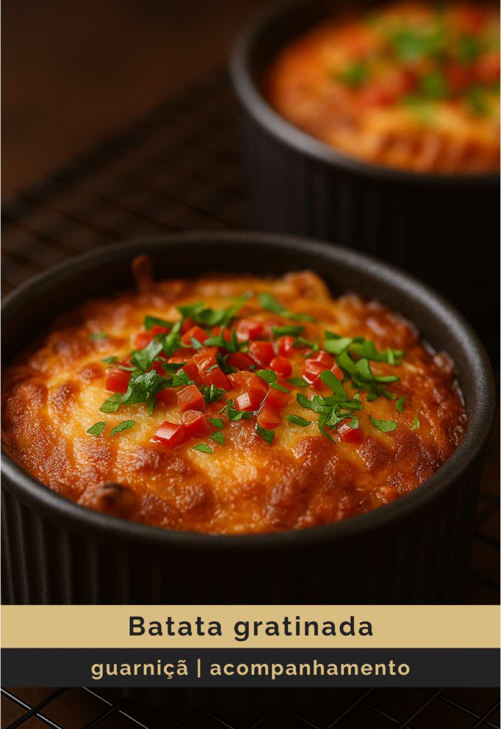 BATATAS GRATINADAS - Cremosas, douradinhas e cheias de sabor! Estas batatas gratinadas são aquela guarnição que eleva qualquer refeição. Para as batatas será necessário,  5 batatas 300 ml de leite Sal Tomilho 2 dentes de alho Pimenta preta 150g de mozzarella Cebolinho e malagueta (opcional) E agora…?! Agora é a tua vez!!!🫵😏 _ _ _ _ #qchef #ochefemtuacasa #guarnicoes #batatagratinada #cozinhadeliciosa 