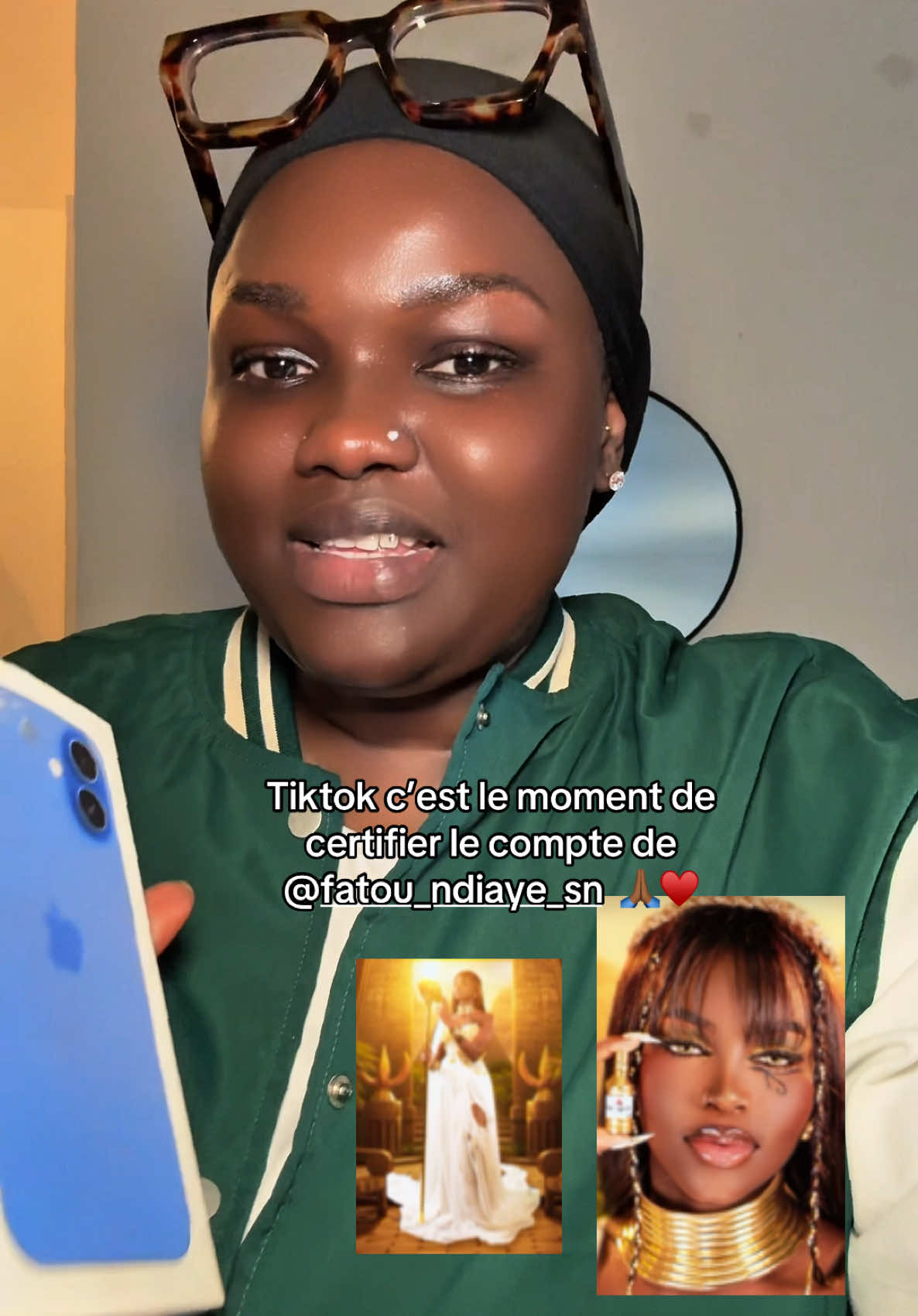 On est d’accord que @fatou_ndiaye_sn  mérite la certification 🙏🏾 @TikTok  s’il vous plaît une pastille bleue pour cette créatrice qui le mérite 🙏🏾♥️
