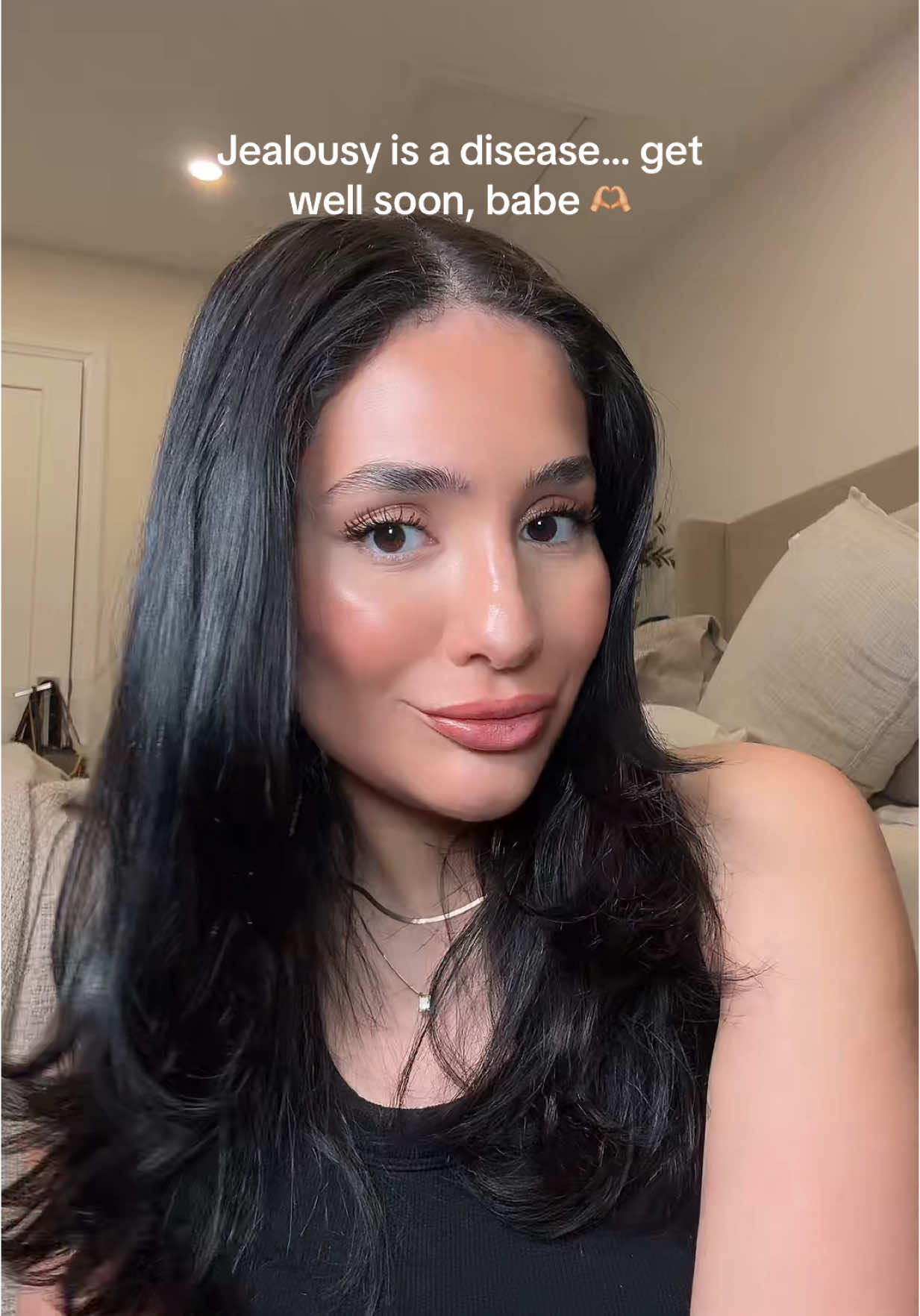 Glowing different when it’s inner peace and highlighter ✨#GetWellSoonBabe  #MakeupTransformation   #GlowUpVibes #HotGirlHealing #StayPressed #MainCharacterEnergy   #MakeupTok #SassyTok #UnbotheredQueen #makeuptransition #makeup 