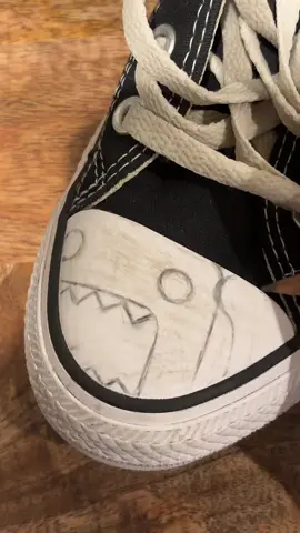 adding two nostalgic icons to my shoes cuz why not #DIY #converse #2000s #nostalgia #domo #paulfrank #customshoes #foryou #fyp  