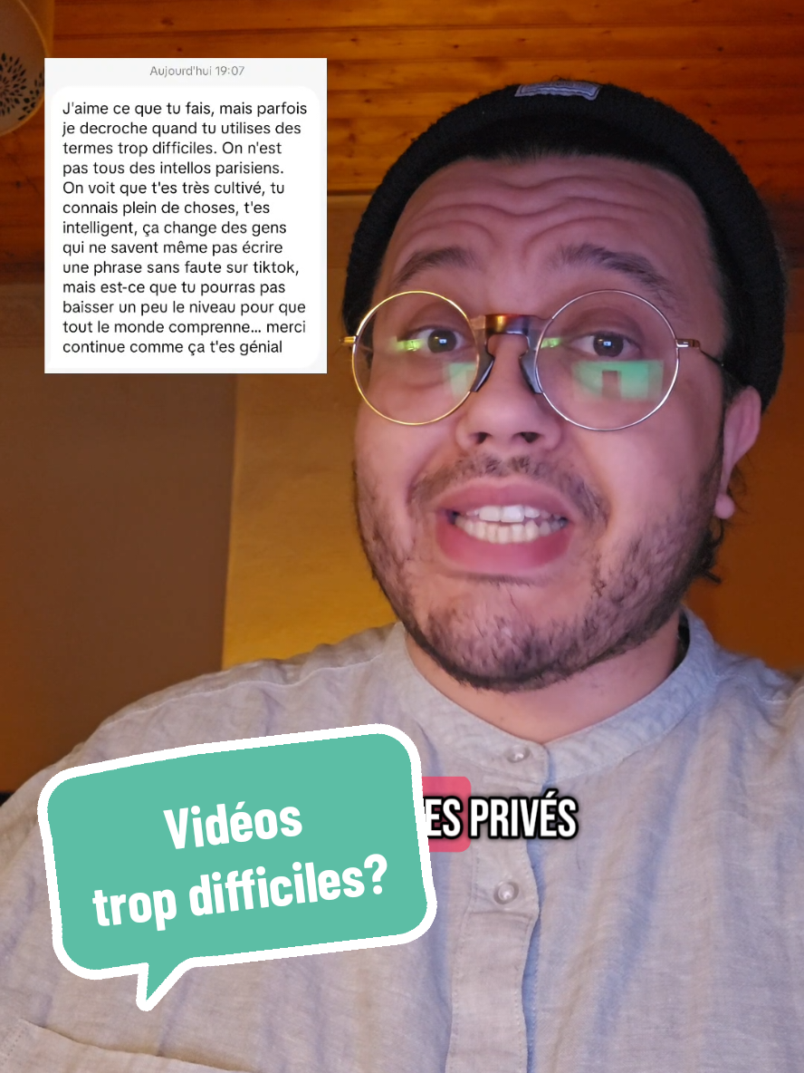 Est-ce que mes vidéos sont trop difficiles à comprendre? #langage #onregardequoi 