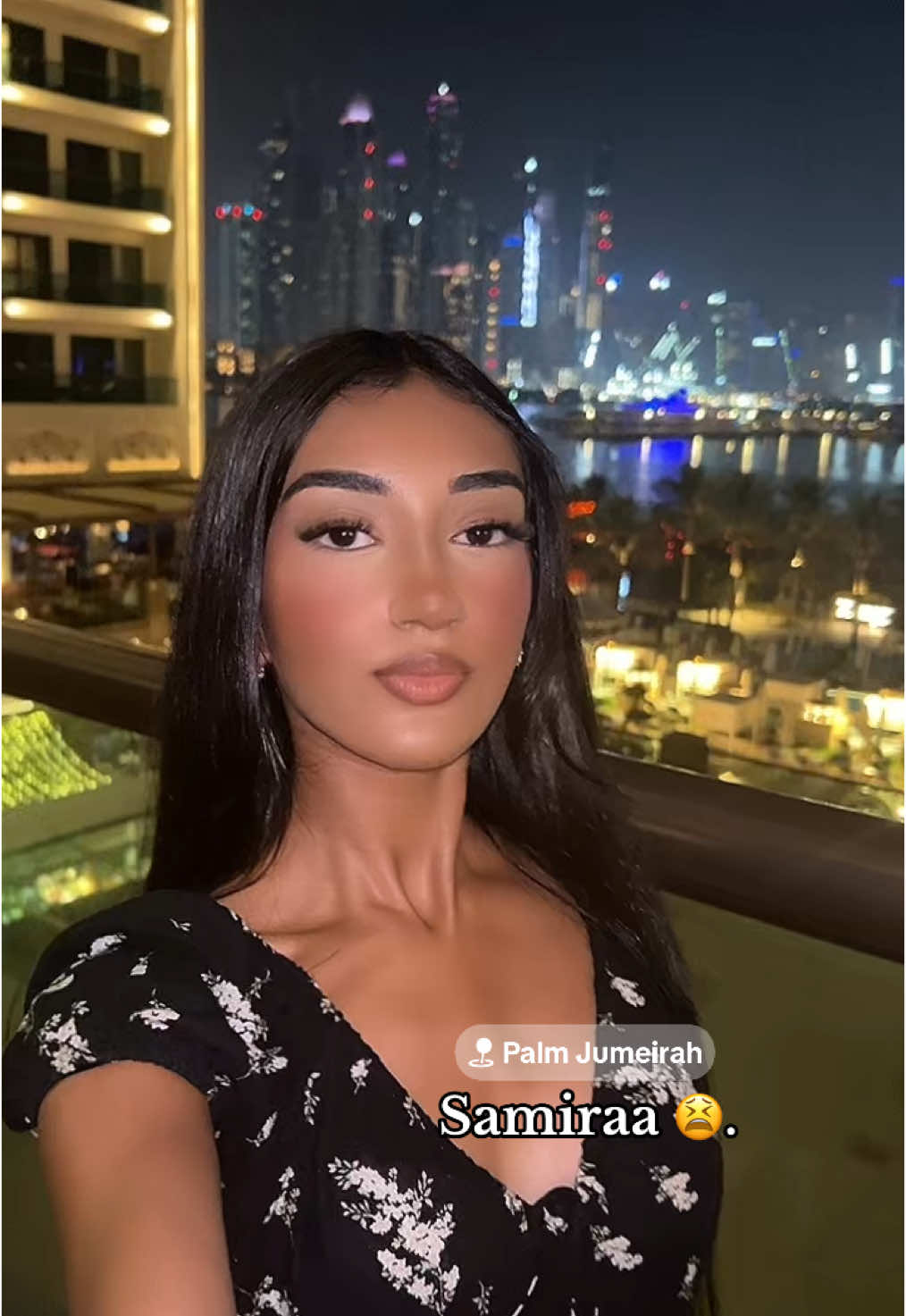 #fyp #goviral #alhamdulillah #dubai #palmjumeirah #hilton #dubainight #views #makeup #lashes 
