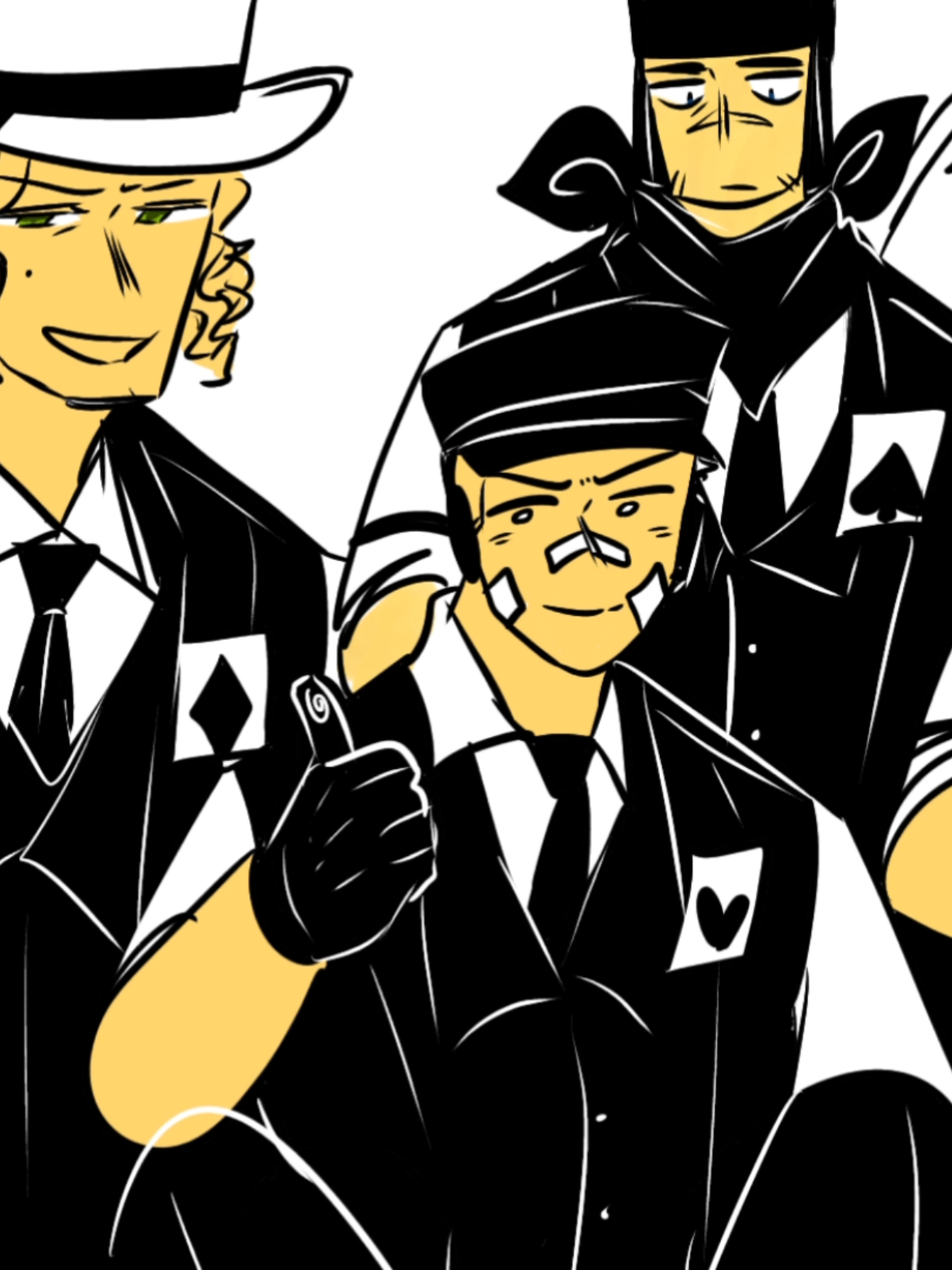 atleast they are respectful..  (this is just for fun and headcanon)  .  .  .  .  .  ,  .  ,  .  .  ,  .  .  .  #forsaken #forsakenroblox #forsakenfanart #forsakenmafioso #forsakenrobloxfanart #forsakenmafialings 