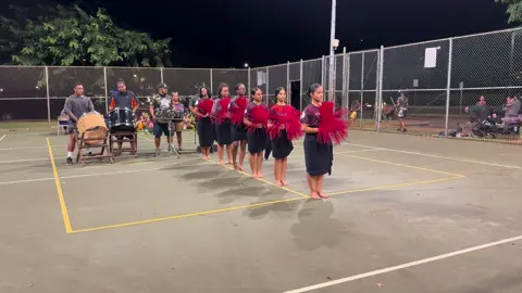 Our Kalena’s Polynesian Ohana-Hawaii Team practicing for a Parade with Mauga Mu Drumline in the back.  #tahitian #tahitiandancing #oritahiti #kalenaspolynesianohana #maugamu #maugamudrumline #parade #tahitianpractice #tahitiandance #tahiti #hawaii #oahu #oahuhawaii #liloandstitch #kalenas #polynesian #polynesia #polynesiandancing #polynesiantiktok #samoans #samoan #fyp #viral #trending #luau #graduation #drumming #drumline #drums #polynesiandrumming #tahitiandrumming 